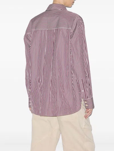 Isabel Marant Fabriza Striped Shirt Clothing In Red