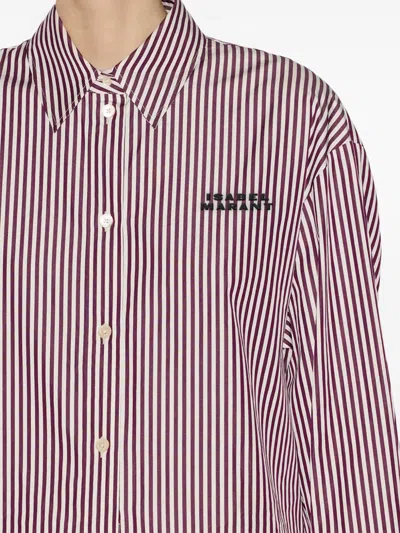 Isabel Marant Fabriza Striped Shirt Clothing In Red