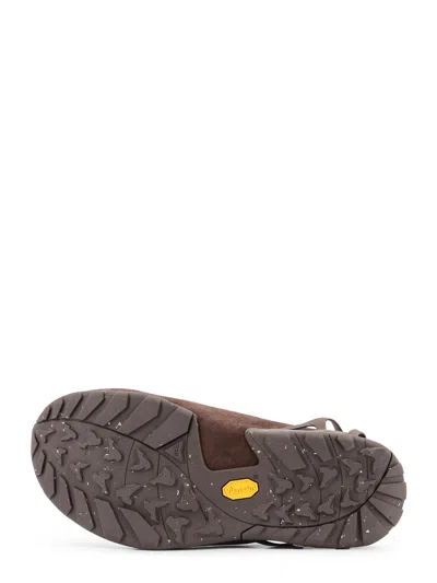 Roa Fedaia Suede Back-strap Mule In Brown