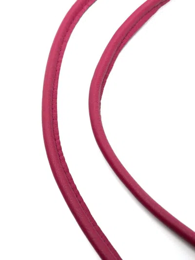Furling By Giani Filo Leather Belt In Pink