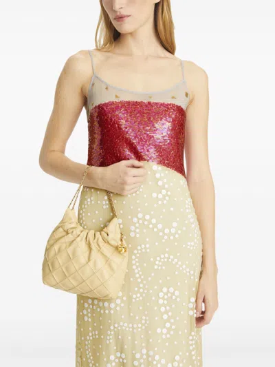 Tory Burch Mini Fleming Hobo Leather Shoulder Bag