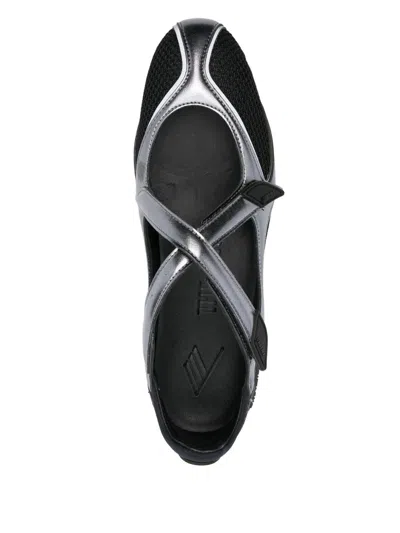 Attico Modern Flat Shoes With Cross-strap Detail