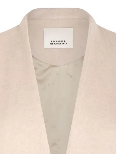 Isabel Marant Florane Wool Coat In Pink
