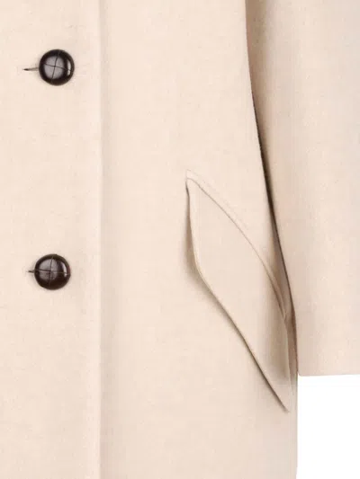 Isabel Marant Florane Wool Coat In Pink