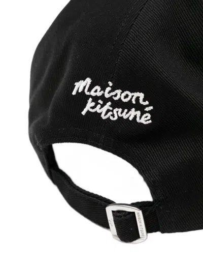 Maison Kitsuné Fox Head Cotton Baseball Cap