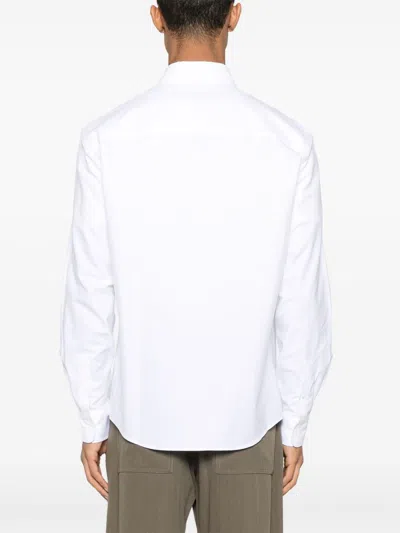 Maison Kitsuné Fox Head Cotton Shirt In White