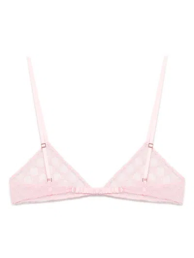 Gucci Women Gg Tulle Bra In Pink