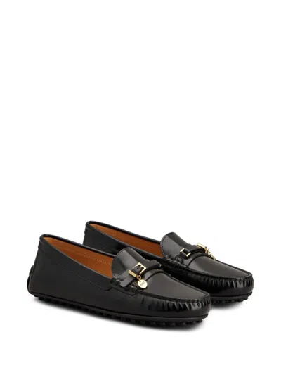 Tod's Women's City Gommino Leather Loafers In Black