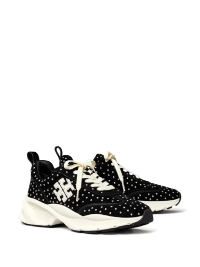 Tory Burch Good Luck Chunky Sneakers For Women In Black
