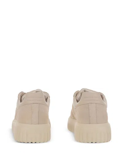 Hogan Pre H-stripes Leather Sneakers In Neutral