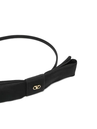 Valentino Garavani Vlogo Signature Headband In Black