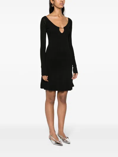 Jacquemus Viscose Dress In Black