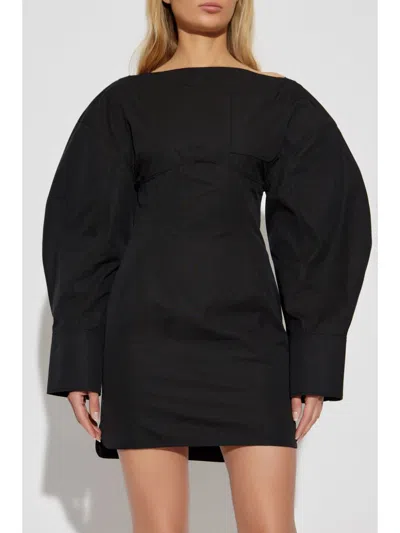 Jacquemus La Robe Chemise Casaco In Black