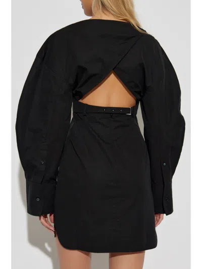 Jacquemus La Robe Chemise Casaco In Black