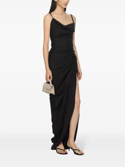 Jacquemus Women La Robe Saudade Longue Dress In Black