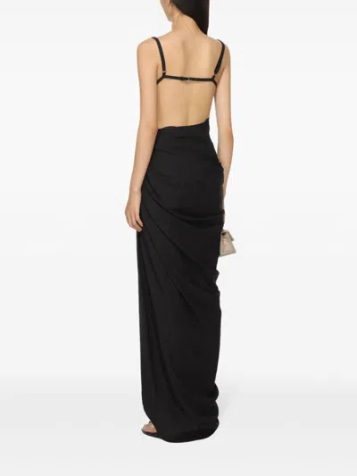 Jacquemus Women La Robe Saudade Longue Dress In Black