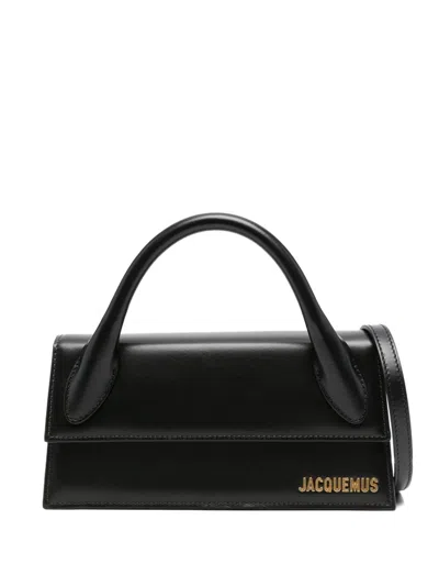 Jacquemus Shoulder Bags With Detachable Strap And Top Handle In Black