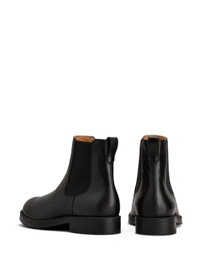 Tod's Suede Leather Chealsea Boots In Black