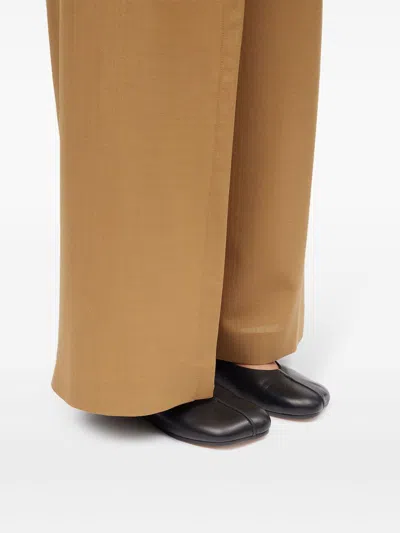 Mm6 Maison Margiela Mm6 By Maison Margiela Black Leather Ballet Flats