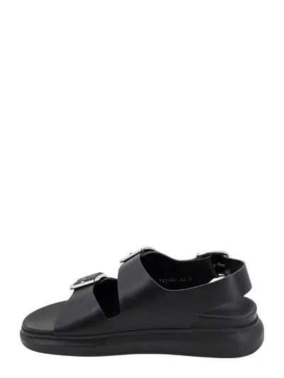Alexander Mcqueen Alexander Mc Queen Black Leather Sandal