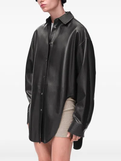 Loewe Lambskin Shirt In Black