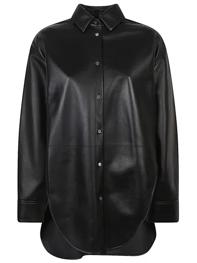 Loewe Lambskin Shirt In Black