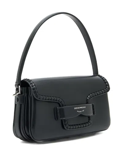 Emporio Armani Logo-detailing Shoulder Bag In Black