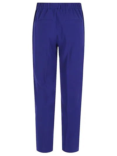 Alberto Biani Trousers Featuring Elastic Waistband And Back Pockets In Blue