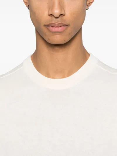 Stone Island Wool Blend Sweatshirt With Iconic Logo Patch And Timeless Design In White