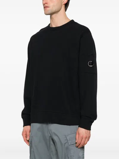 C.p. Company C.p.company Logo Cotton Crewneck Sweatshirt