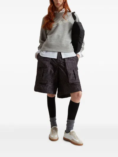 Woolrich Crew Neck Knitwear Sweatshirt In Gray