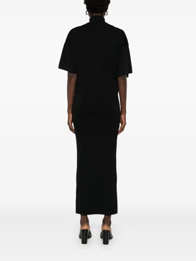 Herskind Elegant Synthetic Blend Dress In Black