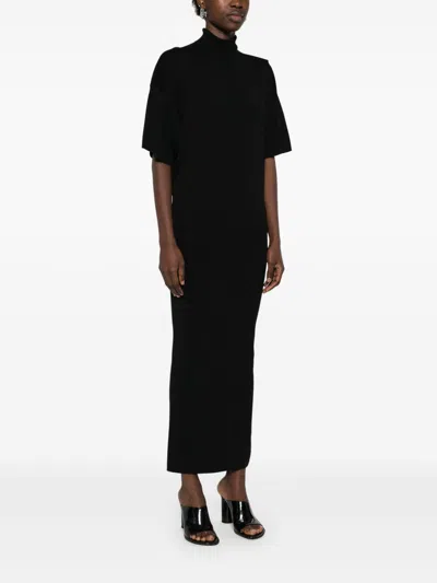 Herskind Elegant Synthetic Blend Dress In Black