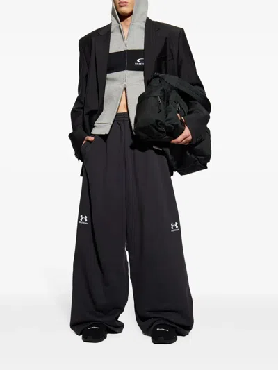 Balenciaga Gray/black Loop Sports Icon Sweatshirt In Gray