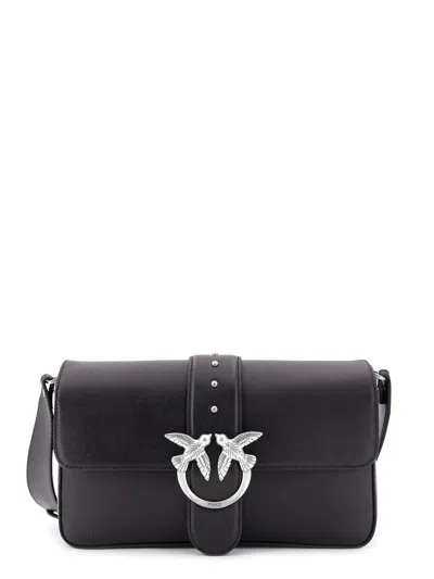 Pinko Love One Classic Leather Shoulder Bag