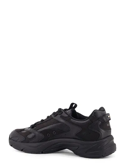 Hugo Boss Low-top Leaher Sneakers With Mesh Inserts In Multi
