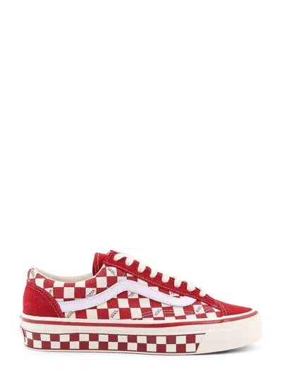 Vans Lx Old Skool 36 Low-top Canvas Sneakers With Suede Inserts In Red