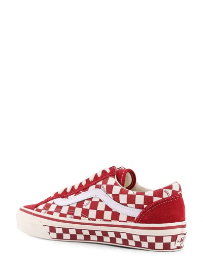 Vans Lx Old Skool 36 Low-top Canvas Sneakers With Suede Inserts In Red