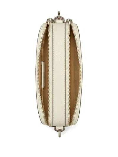 Tory Burch Miller Ivory Leather Mini Crossbody Bag In White