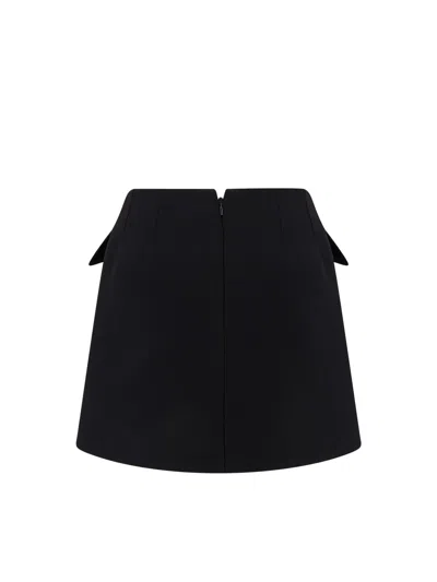 Alexander Mcqueen Alexander Mc Queen Wool Mini Skirt In Black
