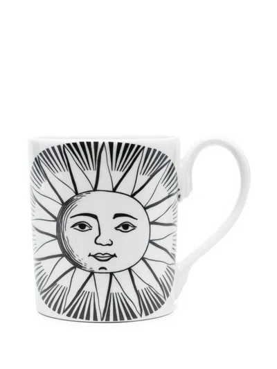 Fornasetti Mug Sole In Black