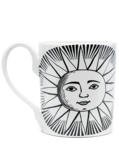 Fornasetti Mug Sole In Black
