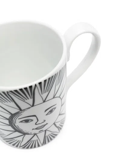 Fornasetti Mug Sole In Black