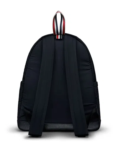 Thom Browne Branded Backpack Adjustable Straps In Black