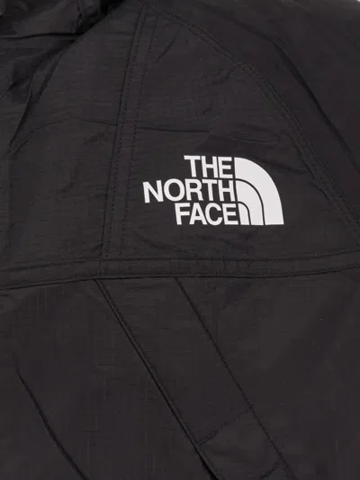 The North Face Embroidered-logo Hooded Jacket In Black