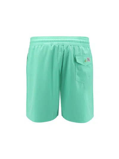 Polo Ralph Lauren 5.75-inch Traveler Classic Swim Trunk Man Swim Trunks Green Size Xxl Recycled Poly In Preppy Green