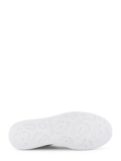 Alexander Mcqueen Women Leather Upper And Rubber Sole Sneaker In White