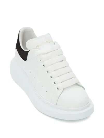 Alexander Mcqueen Alexander Mc Queen White And Black Oversized Sneakers In Black