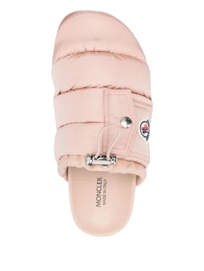 Moncler Mon Pocket Slippers With Soft Padded Design And Logo Patch