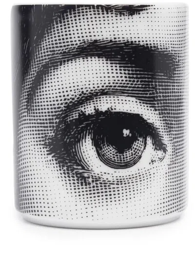 Fornasetti Pencil Holder Occhio In Metallic
